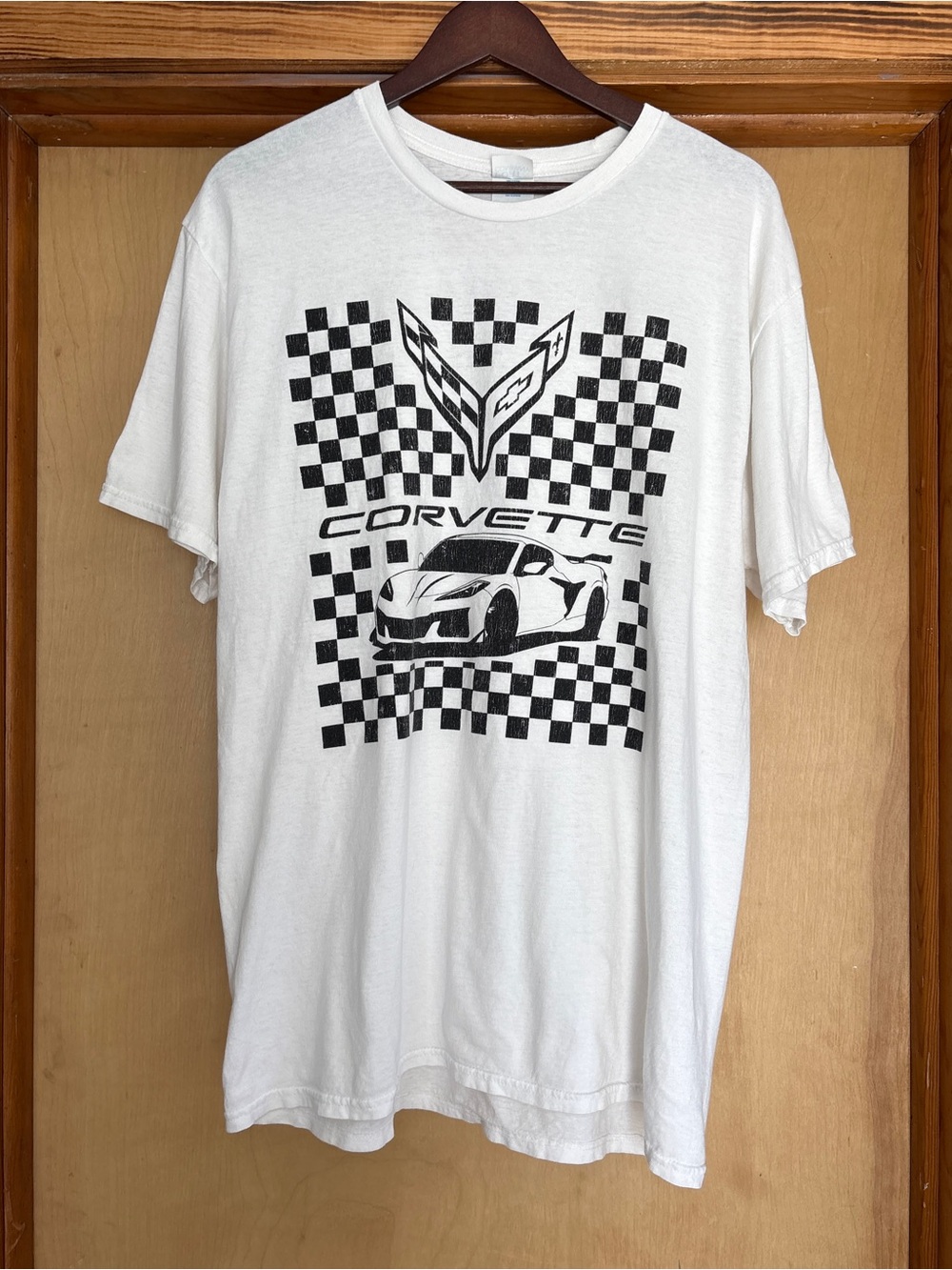Chevy Vintage Look T-Shirt Size Large |  Sports Car Racing Graphic Tee